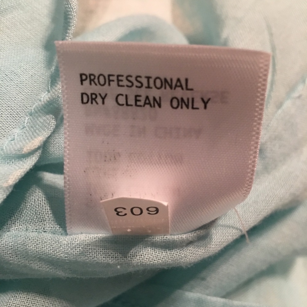 CYNTHIA ROWLEY TIFFANY BLUE LACE TOP - Picture 9 of 9